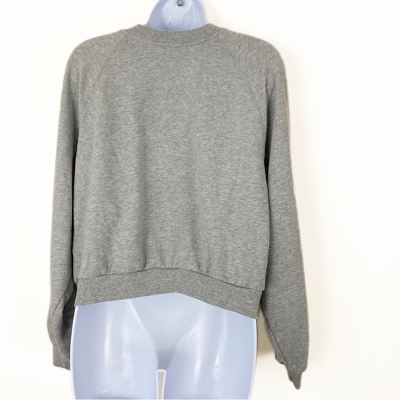 LEVI’S Retro Y2K Style Grey Pink Soft Raglan Pullover Sweatshirt Size Large - Picture 2 of 4